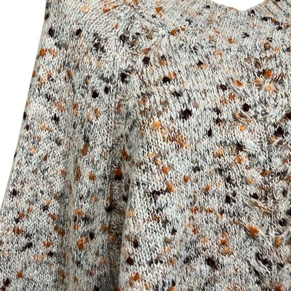 Jillian Sweater Steve Madden Size XL Wool Alpaca Blend Grey Marl Preppy NWT - Picture 3 of 10